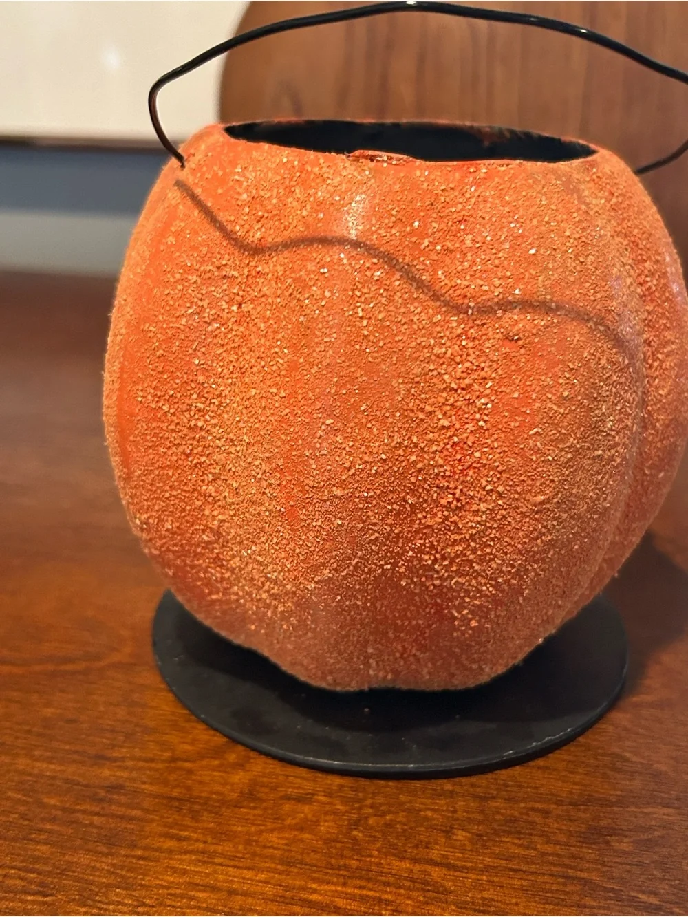 Restoration Hardware Vintage Style Paper Mache Jack-o-Lantern Pumpkin Halloween